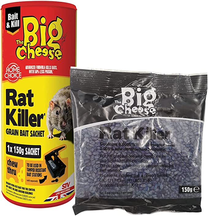 The Big Cheese Rat Killer Grain Bait Sachet – PollardsMK